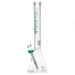 Illadelph - Medium Beaker - 7mm - Teal & White Label