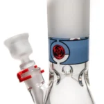 Illadelph - Tall Beaker - Frosted Signature Series - Red & Black Label w/ Blue Band - Image 6