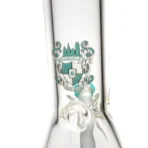 Illadelph - Medium Beaker - 7mm - Teal & White Label - Image 5