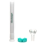 Illadelph - Medium Beaker - 7mm - Teal & White Label - Image 6