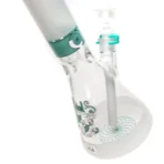 Illadelph - Short Beaker - Frosted Signature Series - Teal Label - Image 6