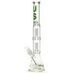 US Tubes - 21" Double Circ Beaker w/ 24mm - 50x5 - Green Vertical Label