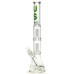 US Tubes - 21" Double Circ Beaker w/ 24mm - 50x5 - Green Vertical Label