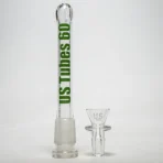 US Tubes - 21" Double Circ Beaker w/ 24mm - 50x5 - Green Vertical Label - Image 5