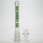 US Tubes - 21" Double Circ Beaker w/ 24mm - 50x5 - Green Vertical Label - Image 5