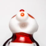 Chazpyle - Panda Pipe - Red & White - Image 4