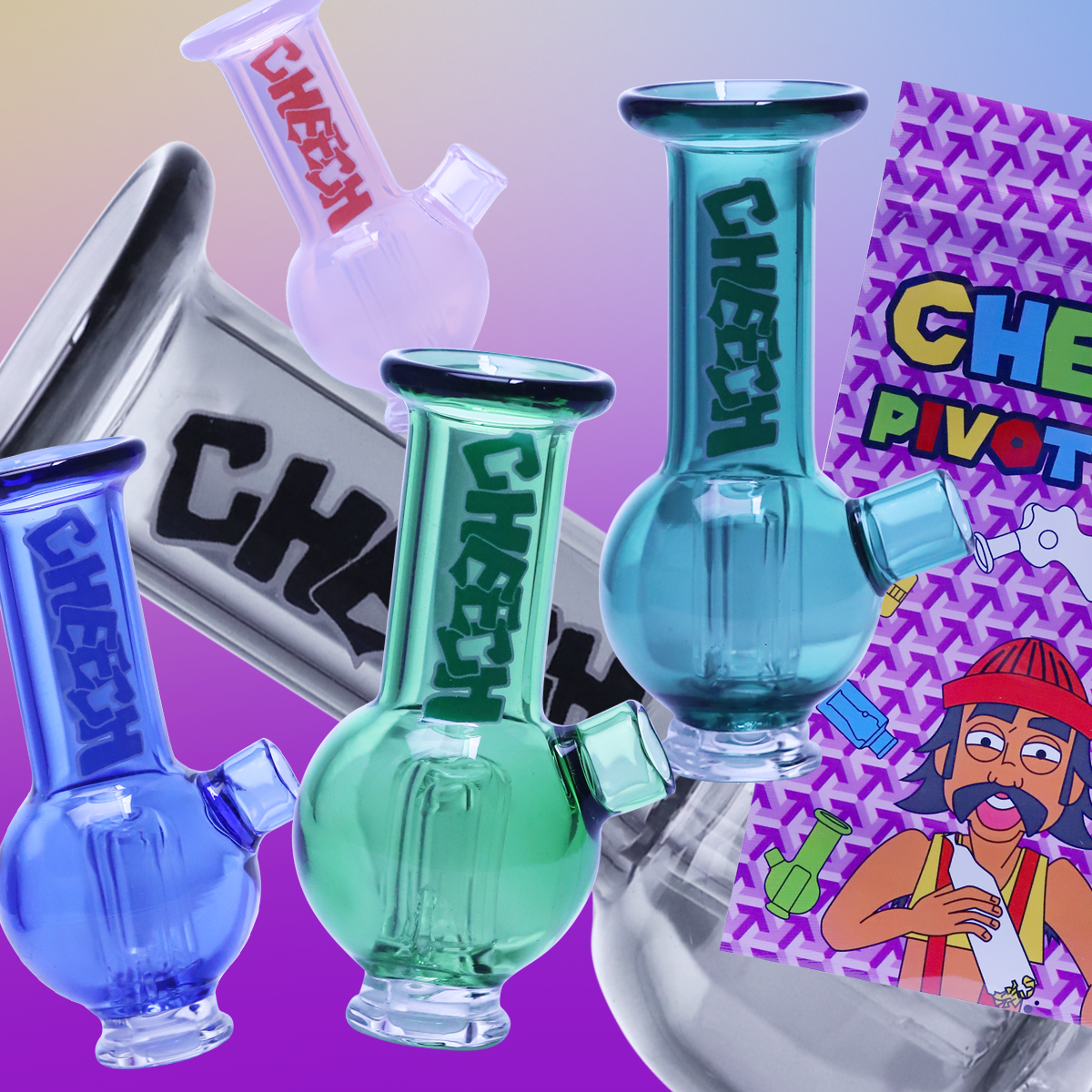 CH-PIVOT-2__13061 Cheech Glass - Puffco Pivot Compatible Attachment - Playful Beaker - Image 1