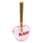 RAW® - Pink Glass Heart Cone Holder - Single - Image 2