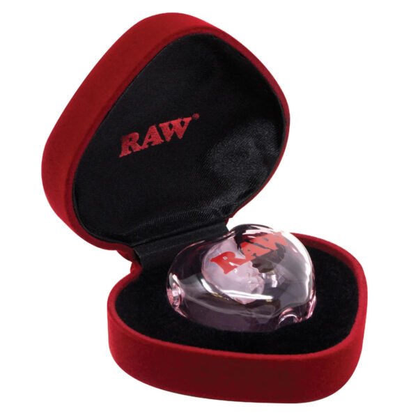 RAW® - Pink Glass Heart Cone Holder - Single