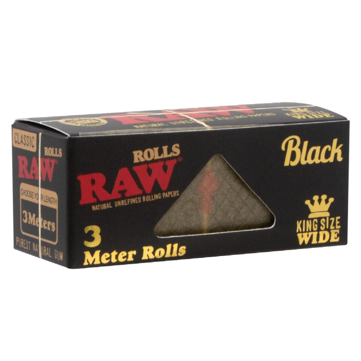 RAW® - Black King Size Wide Rolls (3m) - Image 3