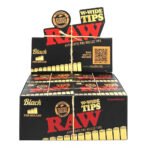 RAW® - Black W-Wide Pre-Rolled Tips - Image 2