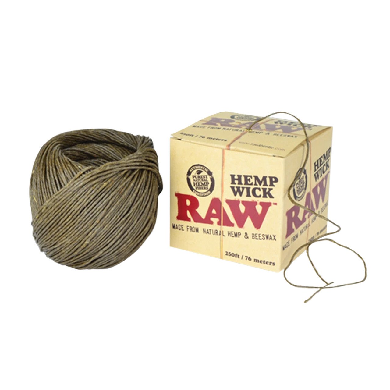 RAW-Hemp-Wick-250ft__74715 RAW® - Hemp Wick European Edition (250ft) - Image 1