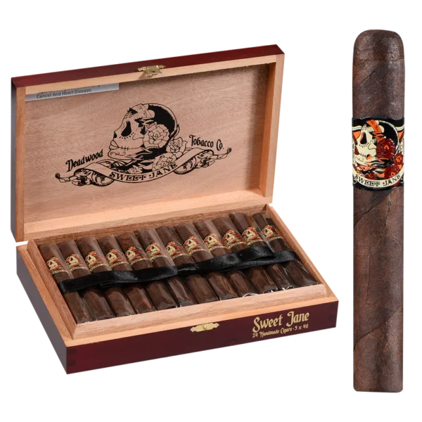 Deadwood Tobacco Co. Sweet Jane Corona Cigars – 24 Count Box (5 x 46)