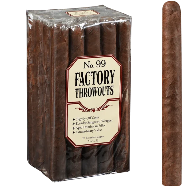 Factory Throwouts No. 99 Natural Cigars – 20 Count