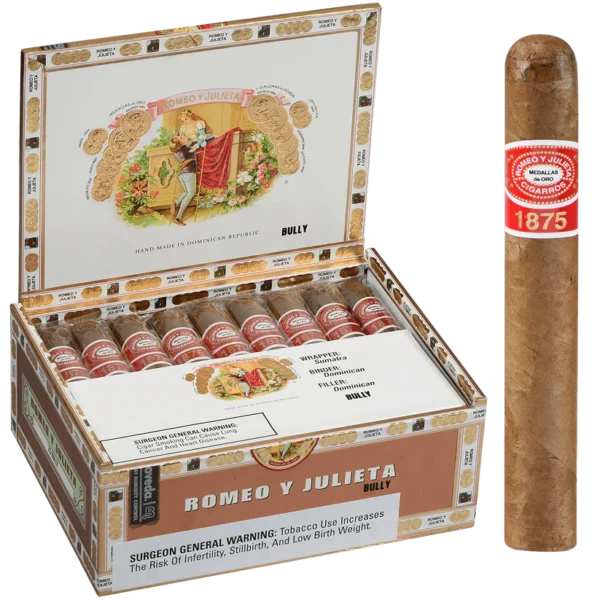 ROMEO Y JULIETA 1875 BULLY EMS 25 CT. BOX 5.00X50