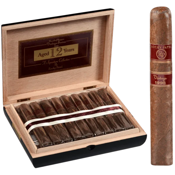 Rocky Patel Vintage 1990 Robusto Cigars – Box of 20 (5.5" × 50)