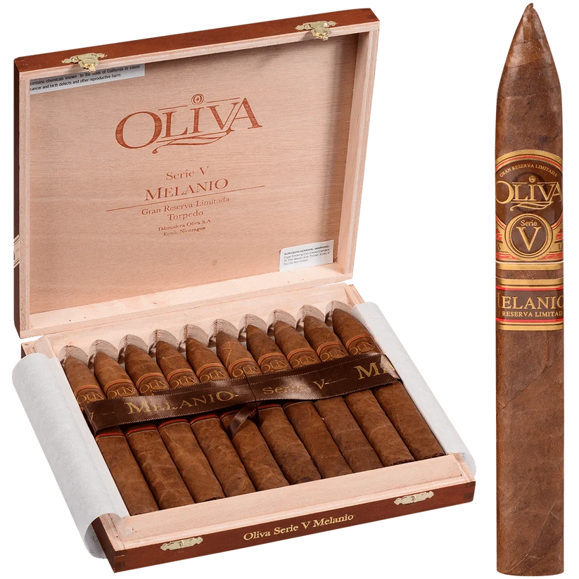200852 Oliva Serie V Melanio Torpedo Cigars – Box of 10 (6.5" × 52) - Image 1
