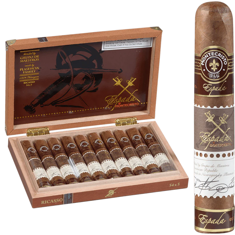 201390 Montecristo Espada Ricasso Robusto Cigars – Box of 10 (5" × 54) - Image 1