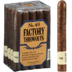 Factory Throwouts No. 49 Natural Robusto Cigars – Bundle of 20 (5.5" × 49)