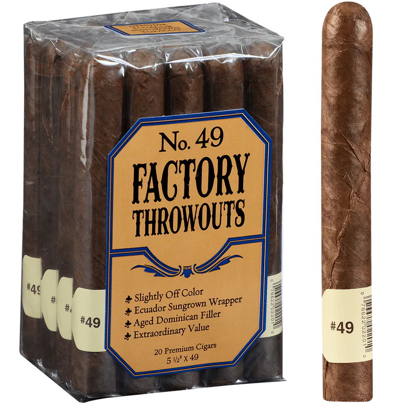 FACT49 Factory Throwouts No. 49 Natural Robusto Cigars – Bundle of 20 (5.5" × 49) - Image 1